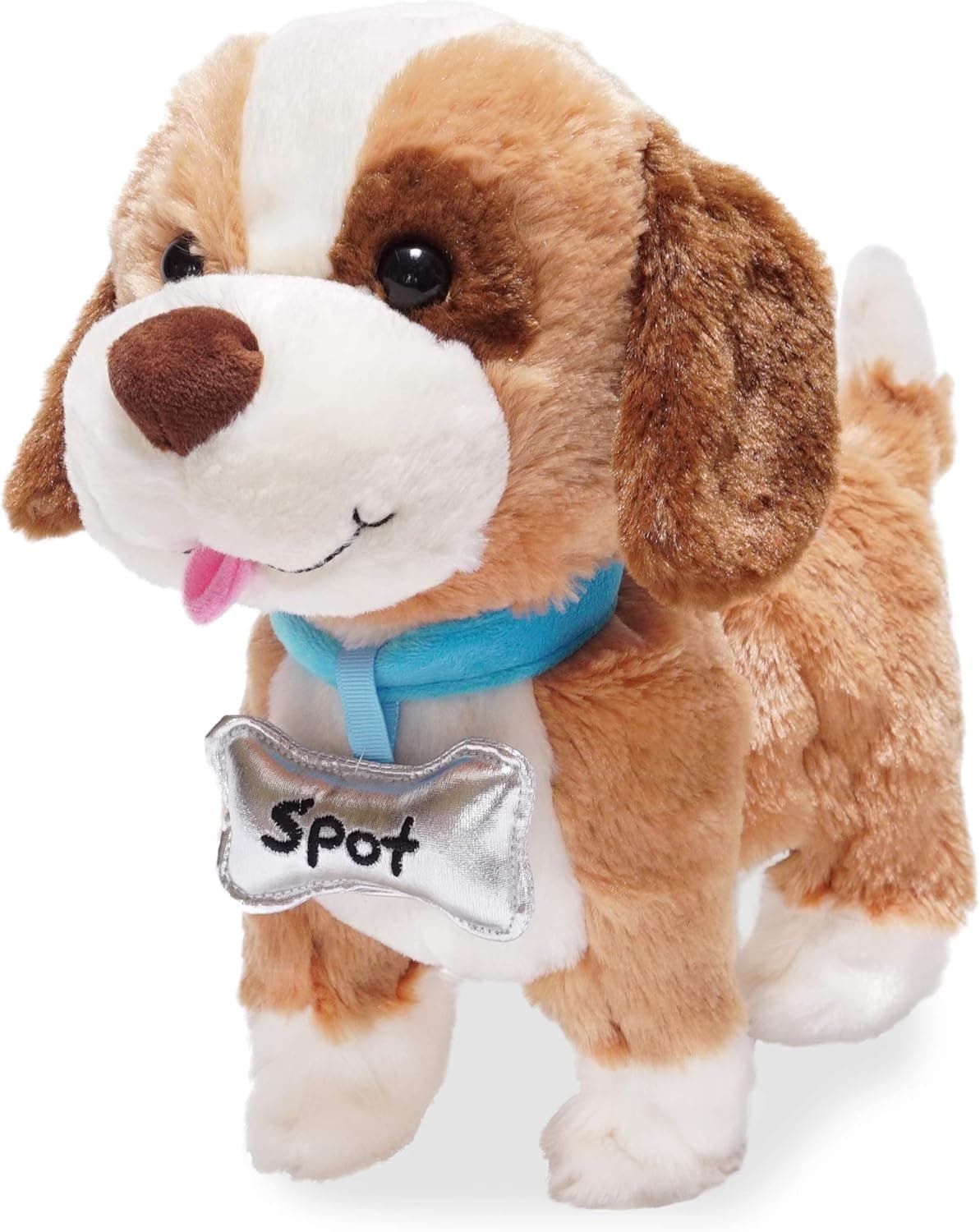 Cuddle Barn | My Favorite Pet Spot 10" Puppy Animated Stuffed Animal Plush Toy for Kids | Touch Activated Walking Dog | Plays 5 Playful Phrases