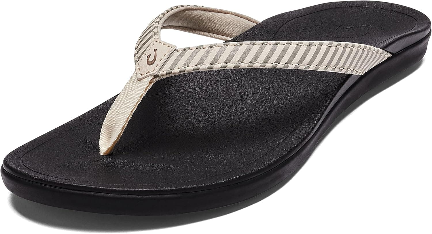 OLUKAI Ho'opio Women's Beach Sandals, Quick-Dry Flip-Flop Slides, Water Resistant & Modern Low Profile Design, All-Day Comfort Fit & Wet Grip Soles