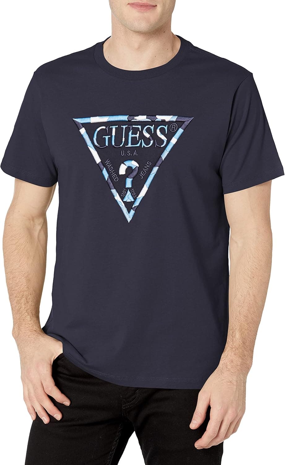 GUESS Men's Eco GAD Crewneck Manifesto Tee