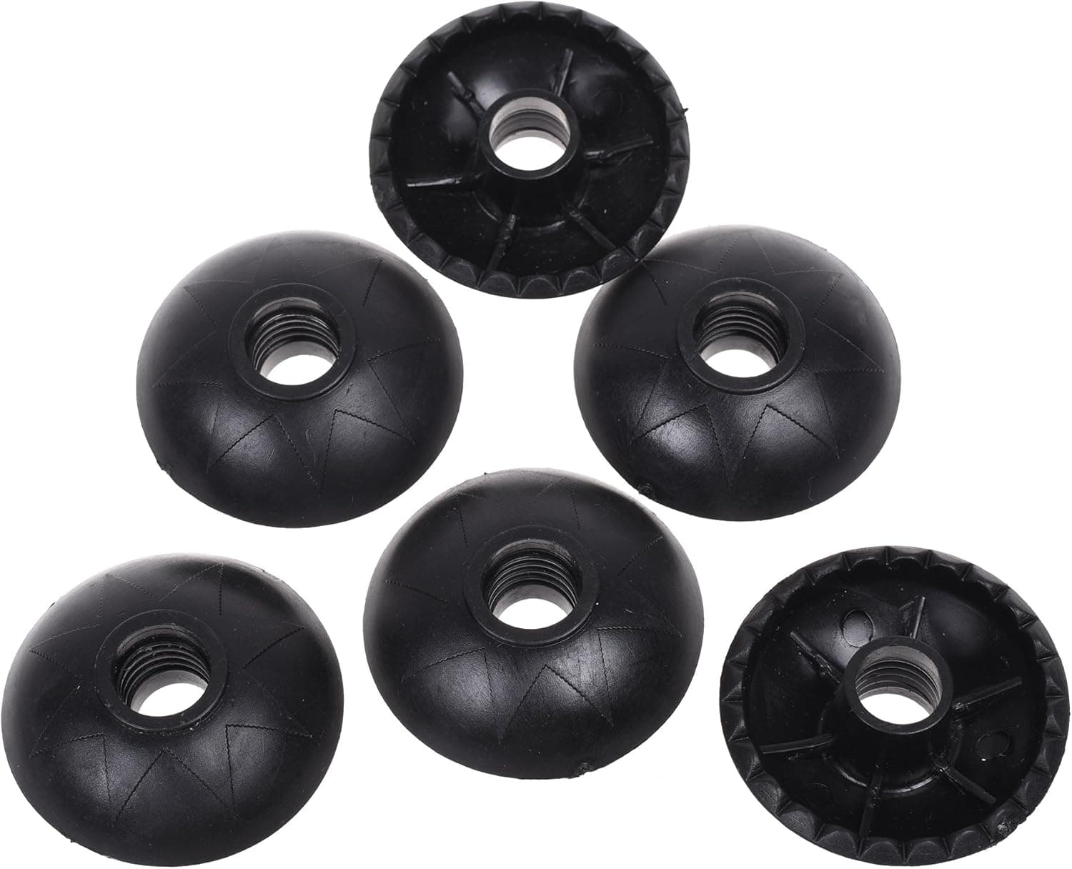 Cosmos 6 Pack Rubber Round Basket for Hiking Stick Trekking Pole