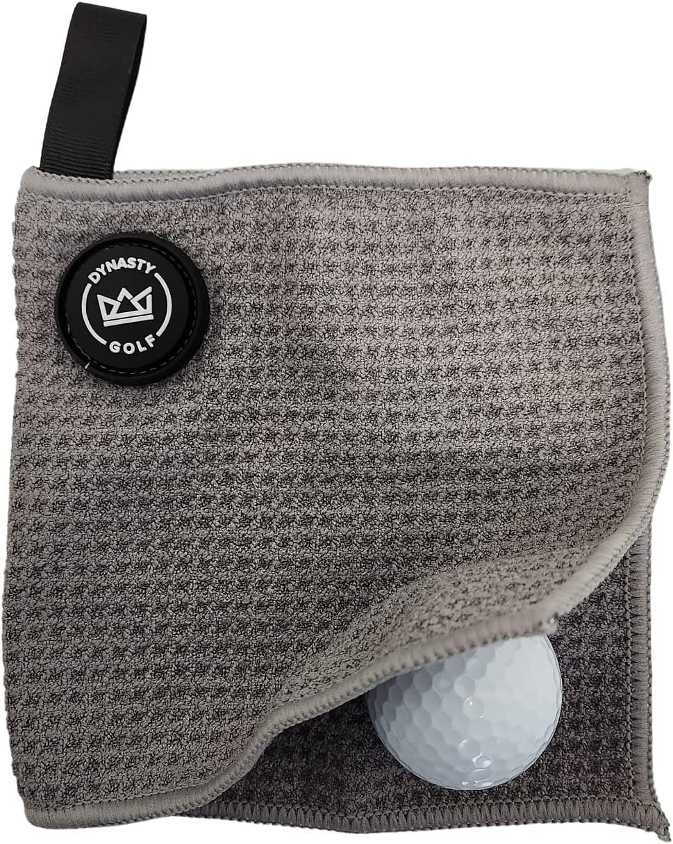 Small Magnetic Golf Towel - Golf Ball Towel Small Golf Greens Towel - Golf Ball Cleaner Towel for Around The Greens - Golf Pocket Towel and Magnet Golf Hand Towel