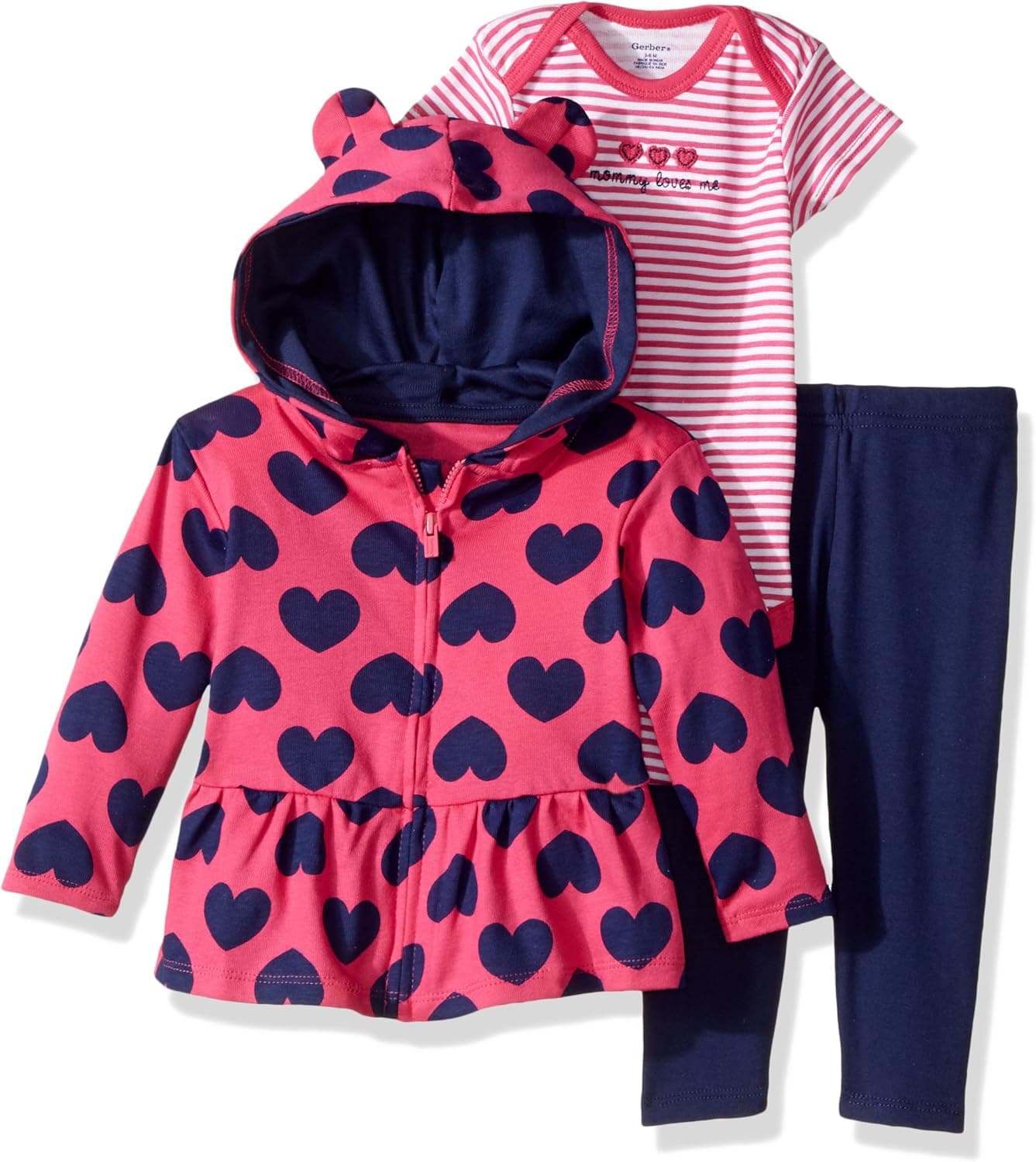 Gerber baby-boys 3-piece Hooded Jacket, Bodysuit and Pant Set