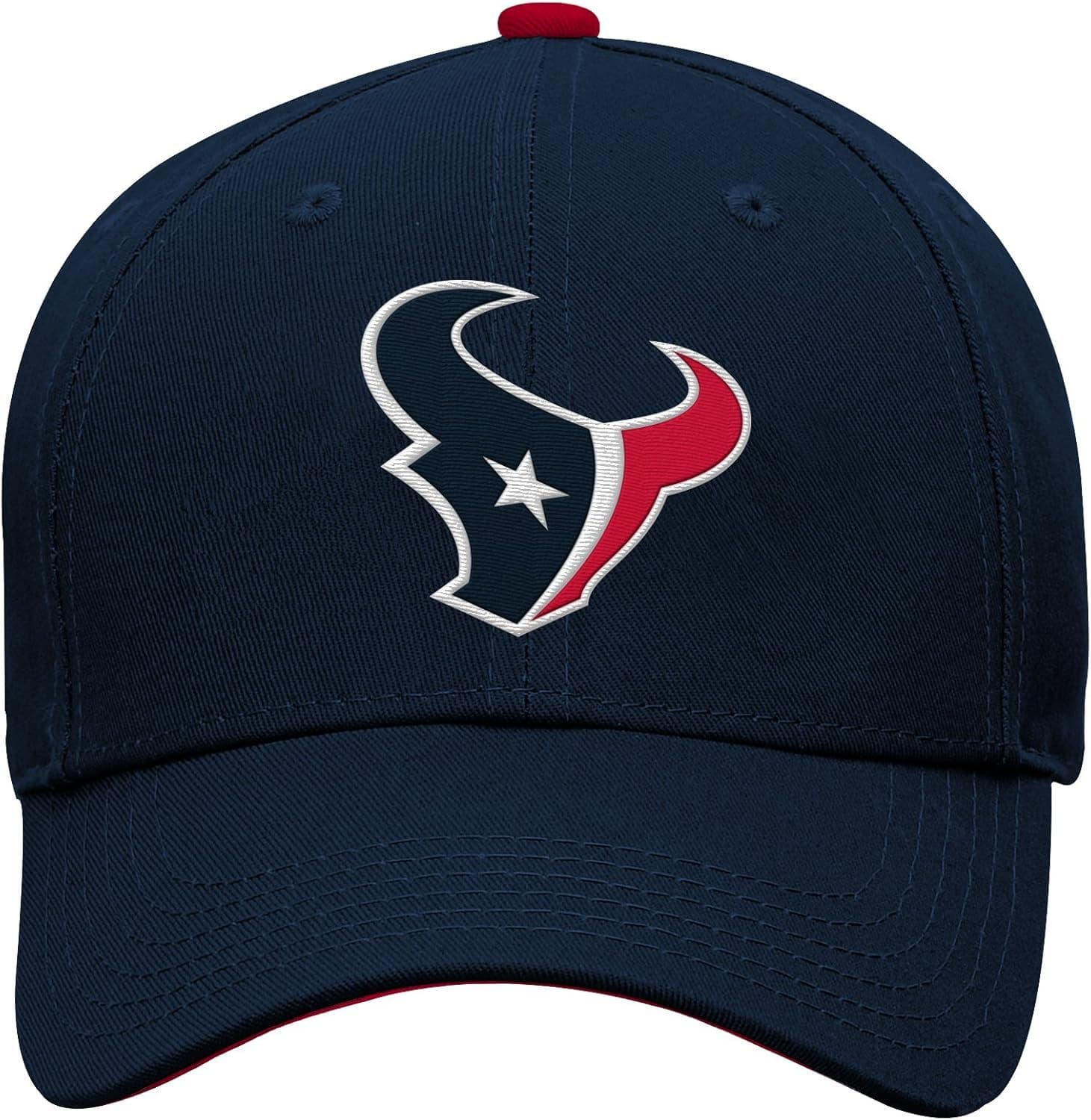 Outerstuff NFL NFL Houston Texans Youth Boys Basic Structured Adjustable Hat Deep Obsidian, Youth One Size