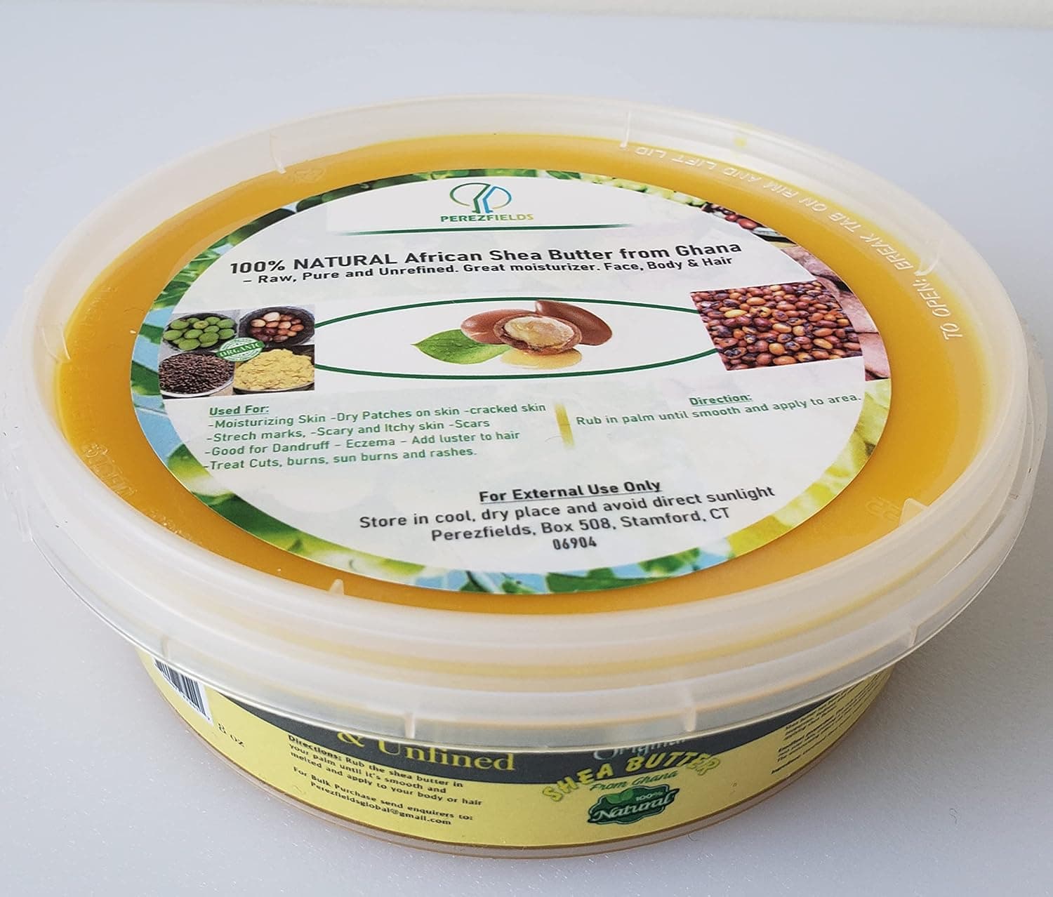 Perezfields Shea Butter (8 oz, Yellowish)