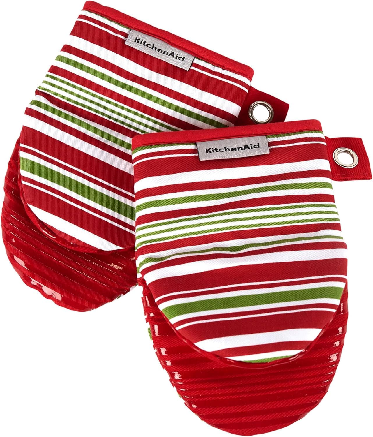 KitchenAid Mini Oven Mitt, Red, Green, White