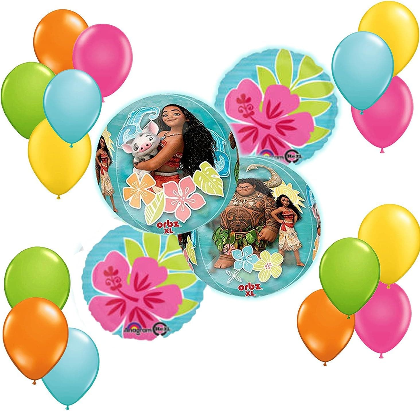 Disney Moana Balloon Bouquet Decoration Kit19pc by Anagram