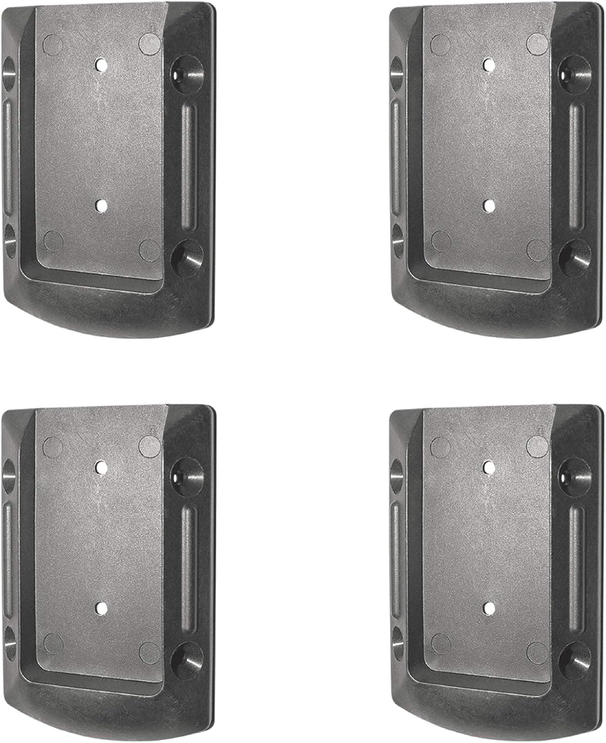 Nuvo Iron DRC Deck 4 Pack with Screws Rail Connector, Black