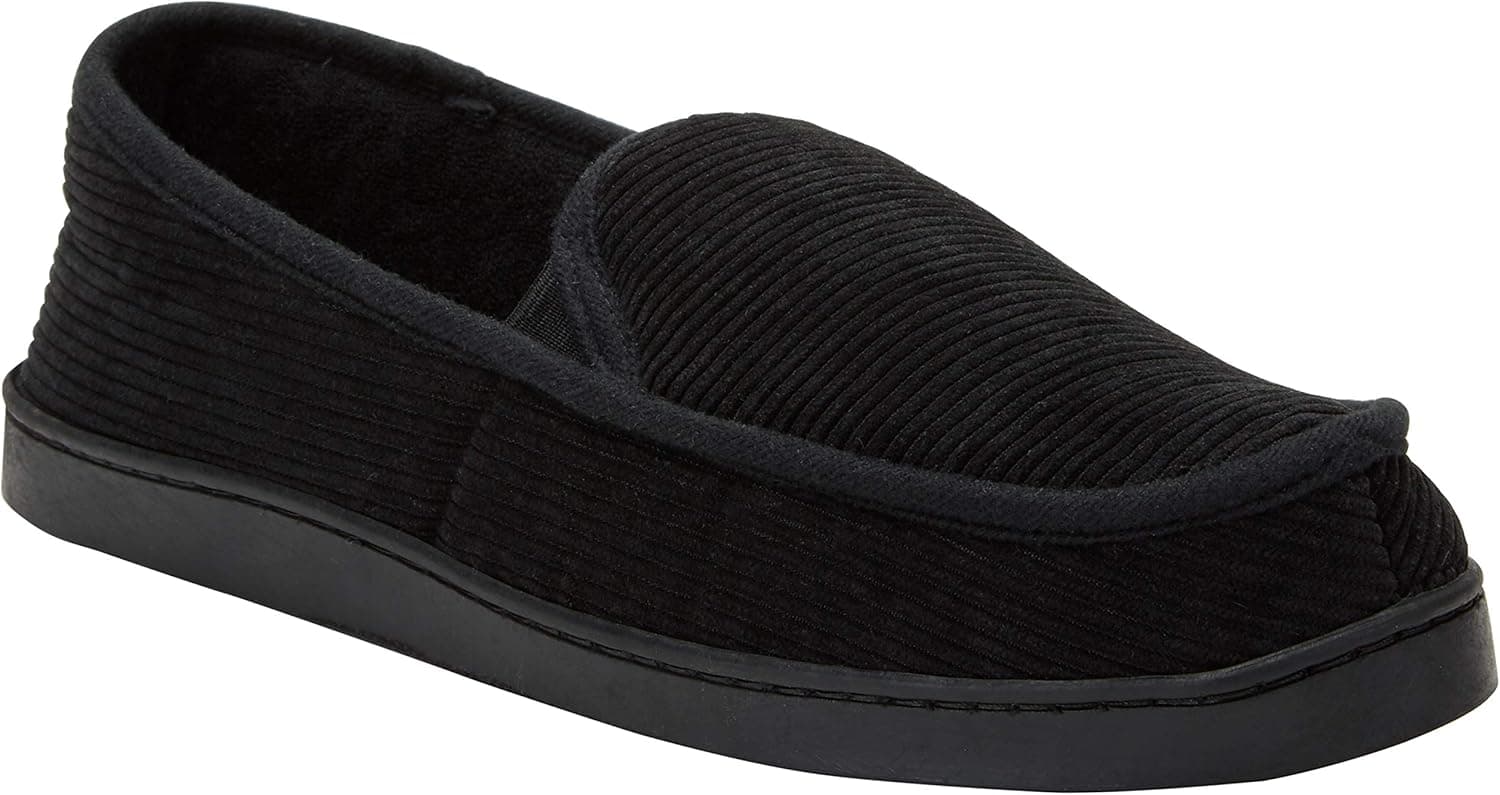 KingSize Men's Wide Width Cotton Corduroy Slippers