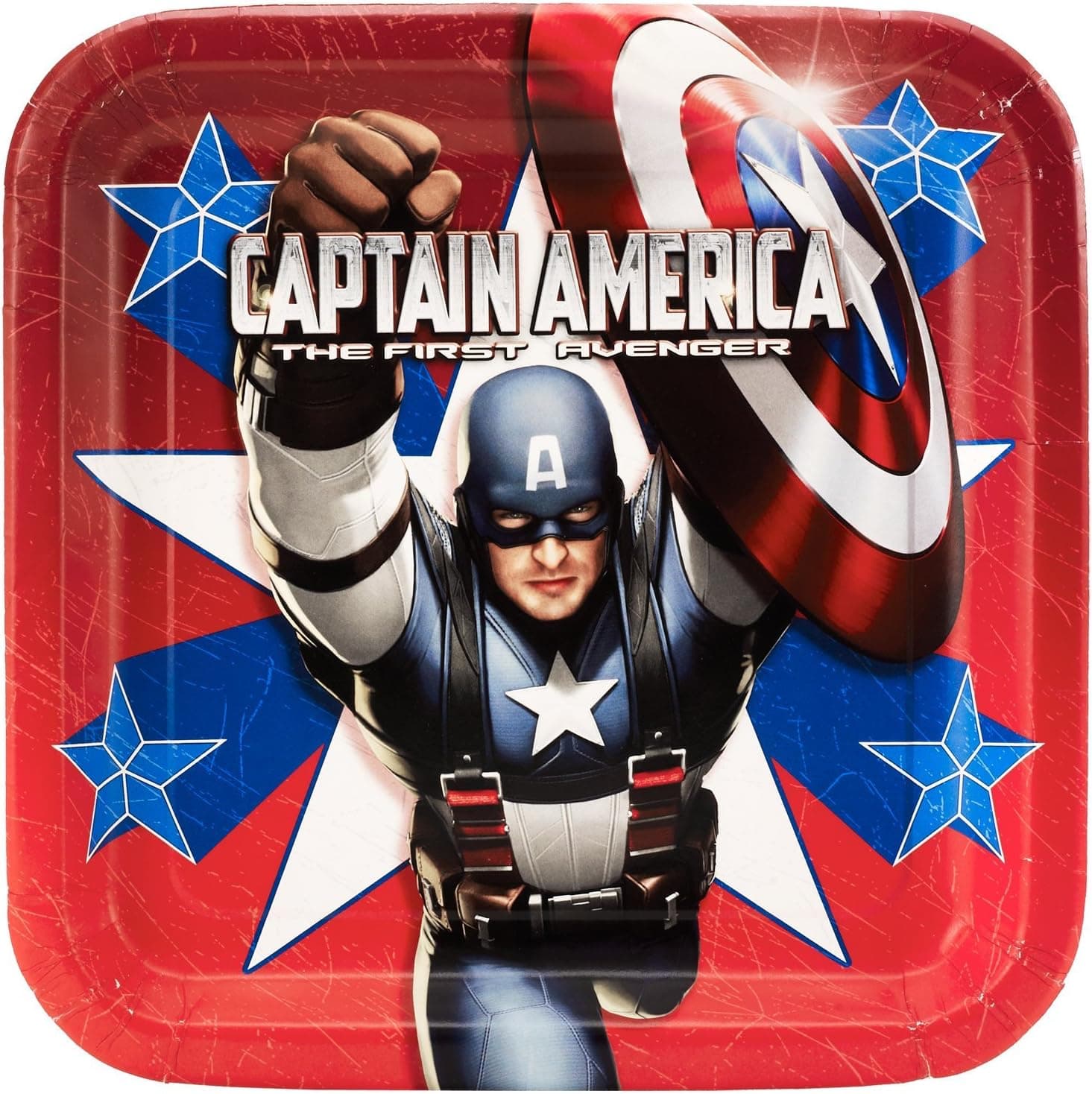 Captain America 8 Count Party Plates
