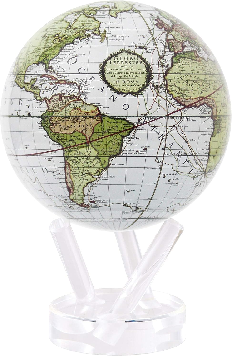 MOVA Globe Antique Terrestrial White 6"
