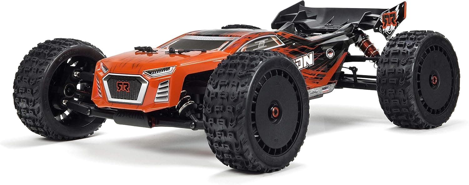 ARRMA Talion 1/8 Scale BLX Brushless 4WD RC Speed Truggy RTR (6S Lipo Battery Required) with 2.4GHz STX2 Radio, ARA106048 (Red/Black)