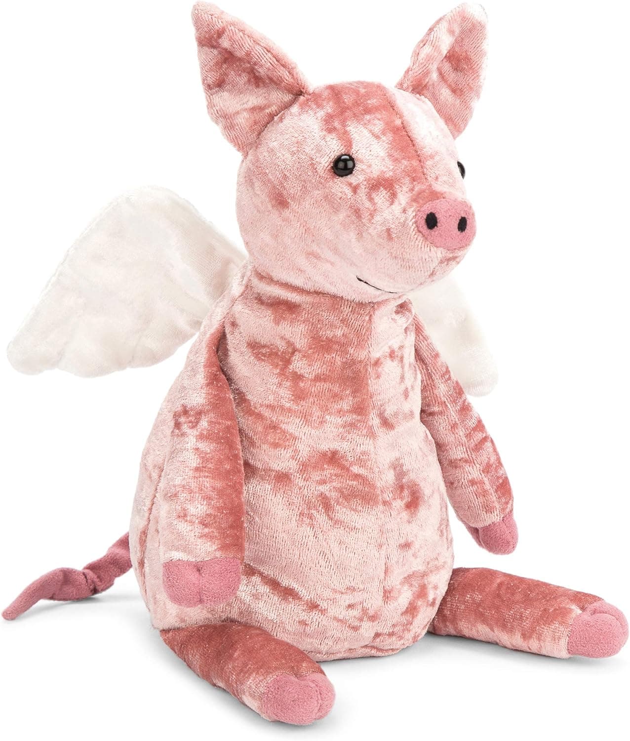 Jellycat Piggy Might Fly Stuffed Animal, 10 inches