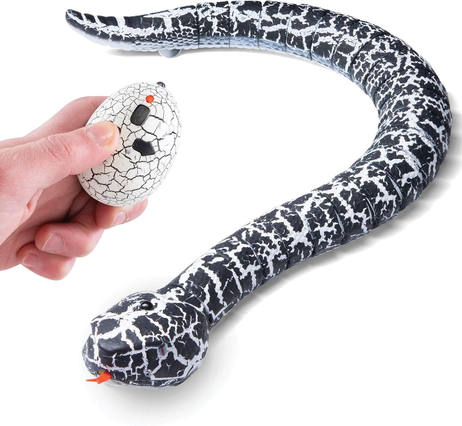 Top Race Remote Control Rattle Snake | Realistic Robot Snake Toy with Infrared Receiver | Rc Animal Prank Toy Perfect for Kids Ages 4+ or for Adult Pranks | Makes a Great Gift