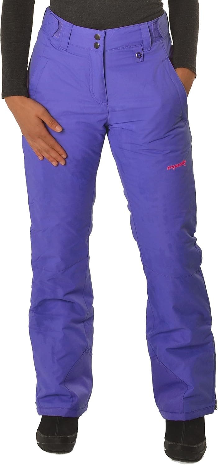 SkiGear by Arctix Women's Waterproof Insulated Ski Pants | Classic Style Snow Pants with ThermaTech Insulation
