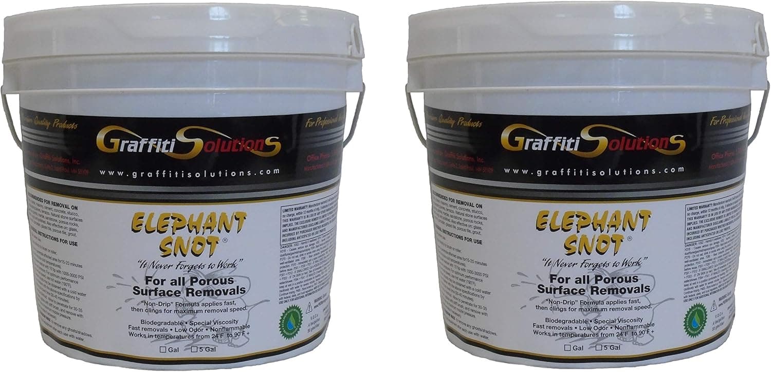 Graffiti Remover Elephant Snot (2 - One Gallon pails) Sold by The Manufacturer