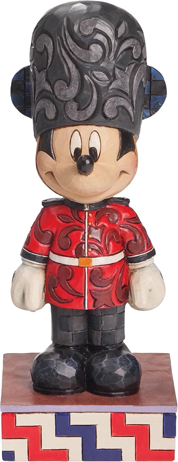 Enesco Disney Traditions by Jim Shore Mickey in England Figurine, 6.5 in
