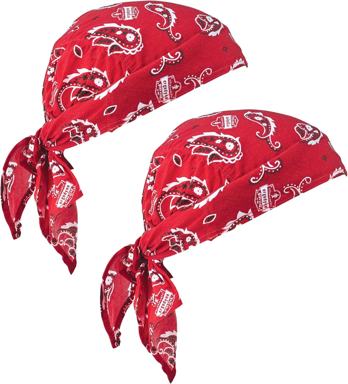 Ergodyne Chill-Its 6710 Evaporative Polymer Cooling Dew Rag, 2-Pack