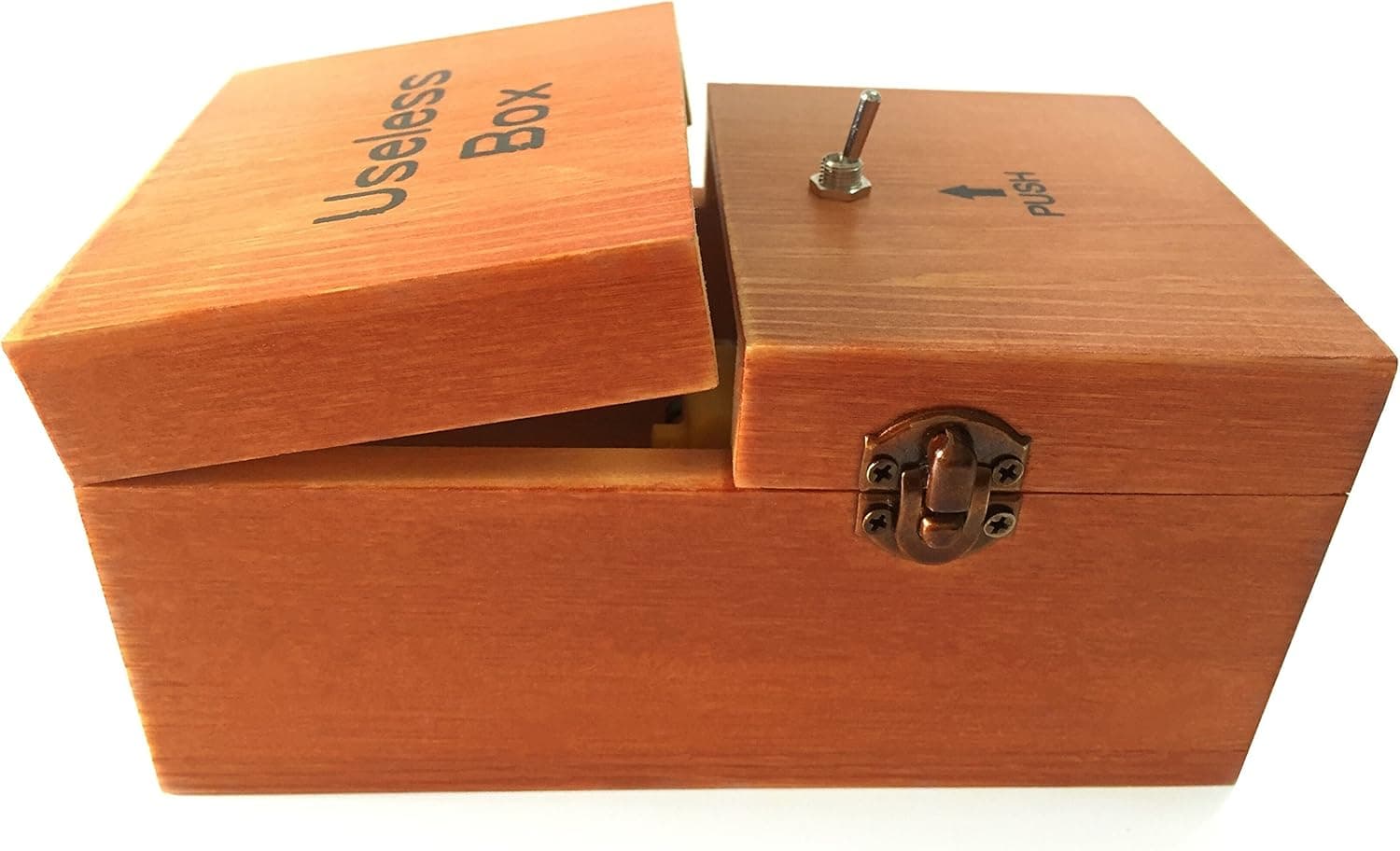 Abbaoww Useless Box Turns Itself Off with Endless Fun for Birthday Christmas Surprise Gifts (with Words - AAA)