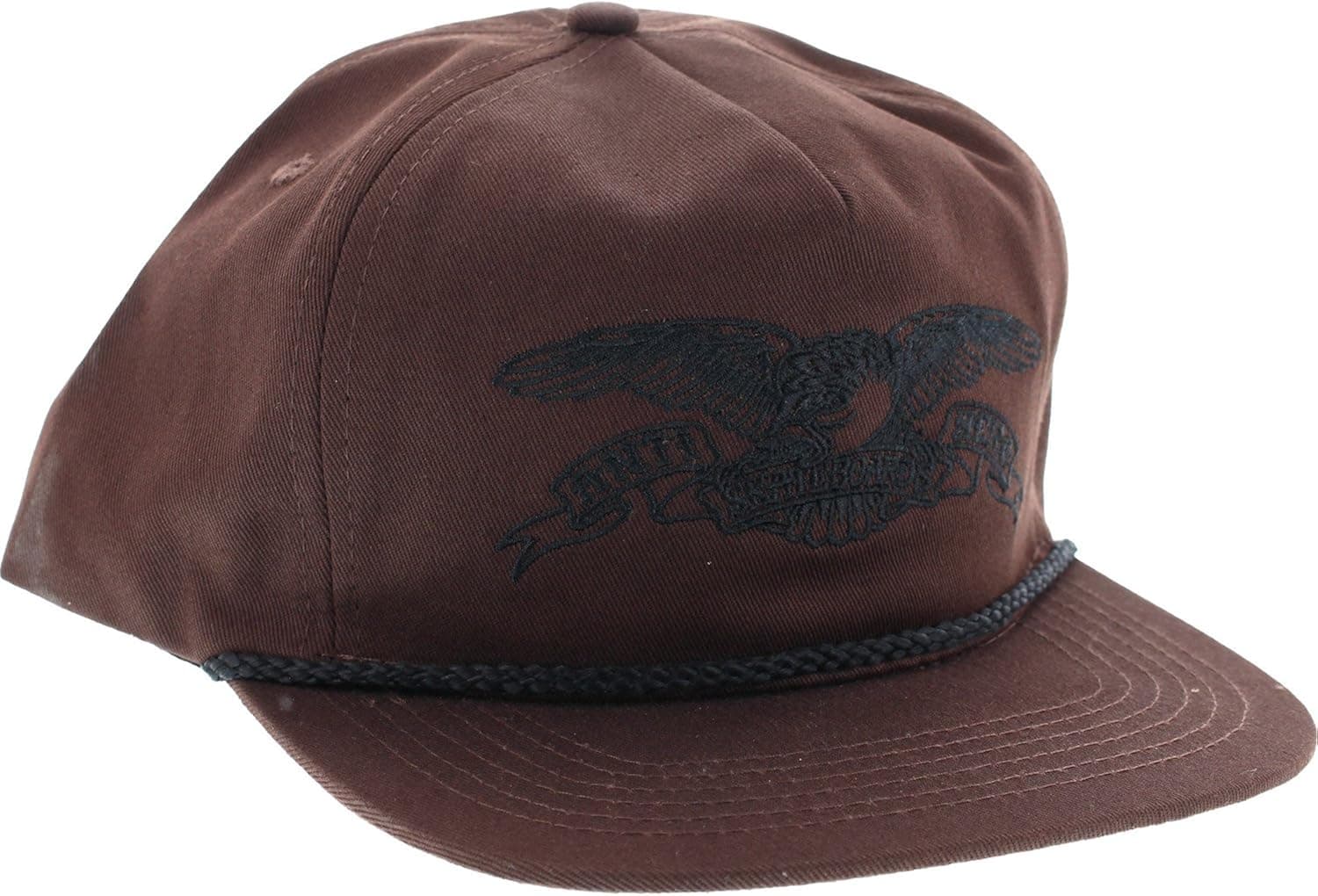 Anti Hero Skateboards Basic Eagle Dark Brown Snapback Hat