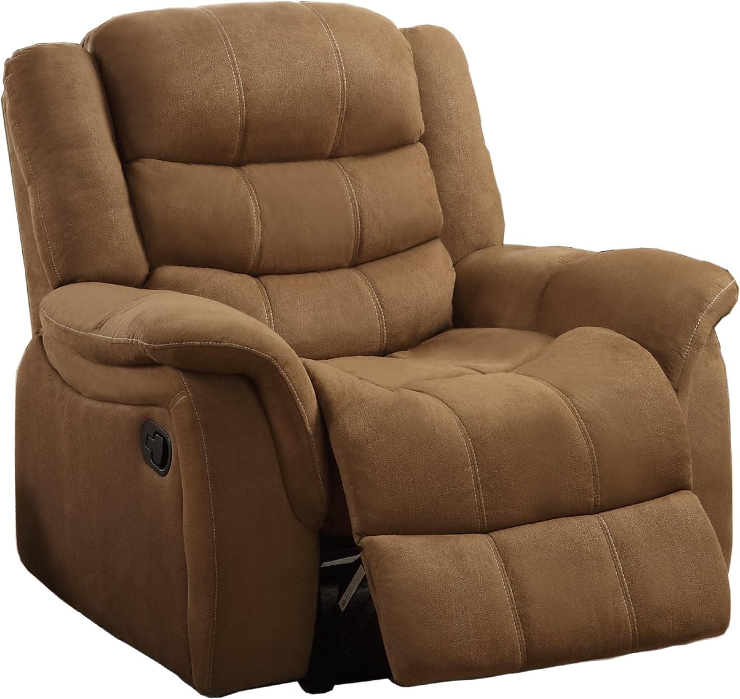 Homelegance Upholstered Tan Brown Recliner Glider Chair