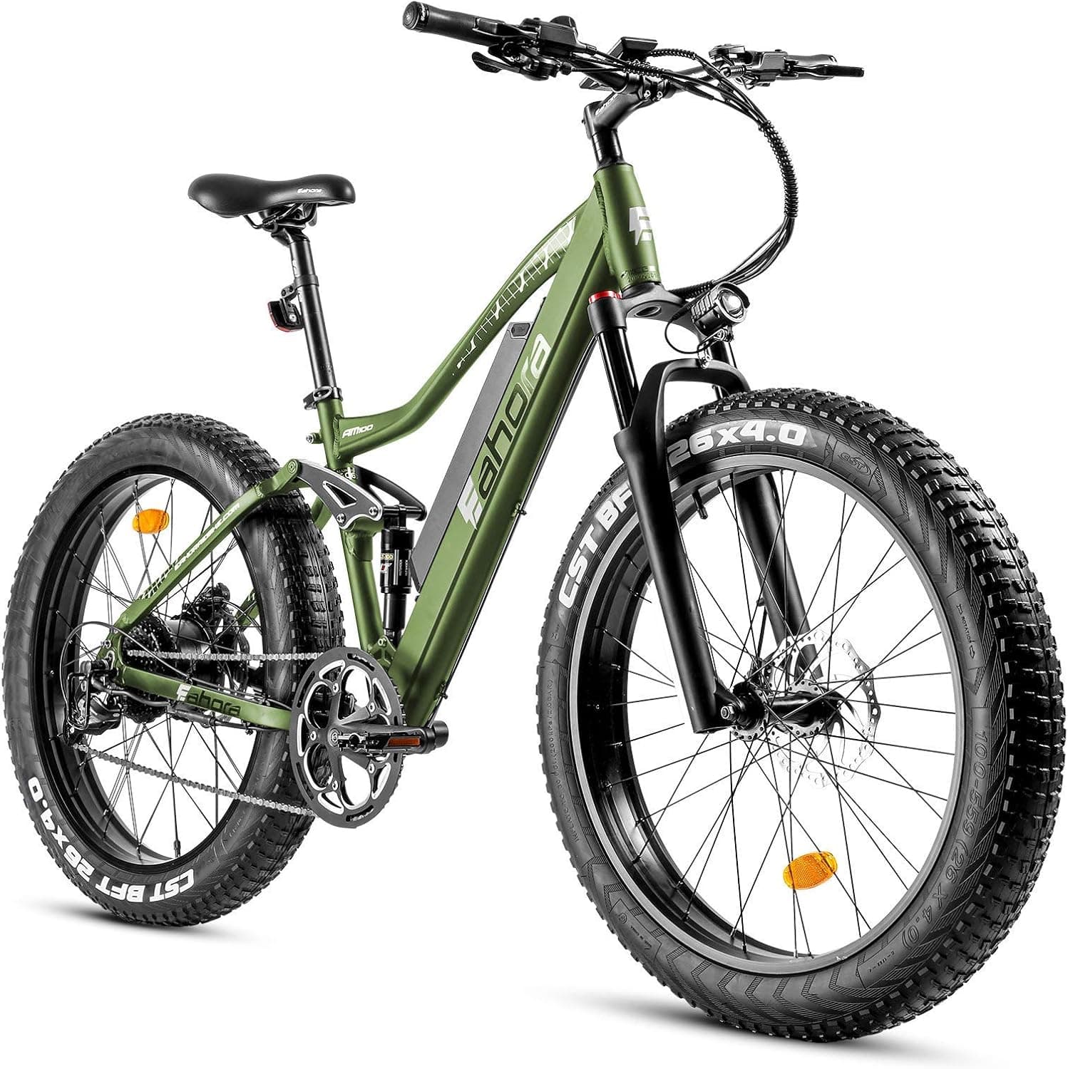 eAhora APUS Peak 750W Electric Bike 48V 17Ah Adult Electric Bicycles 27Mph Carbon Fiber Electric Mountain Bike,Hydraulic Brakes,Color Display with USB Port,9-Speed Gears