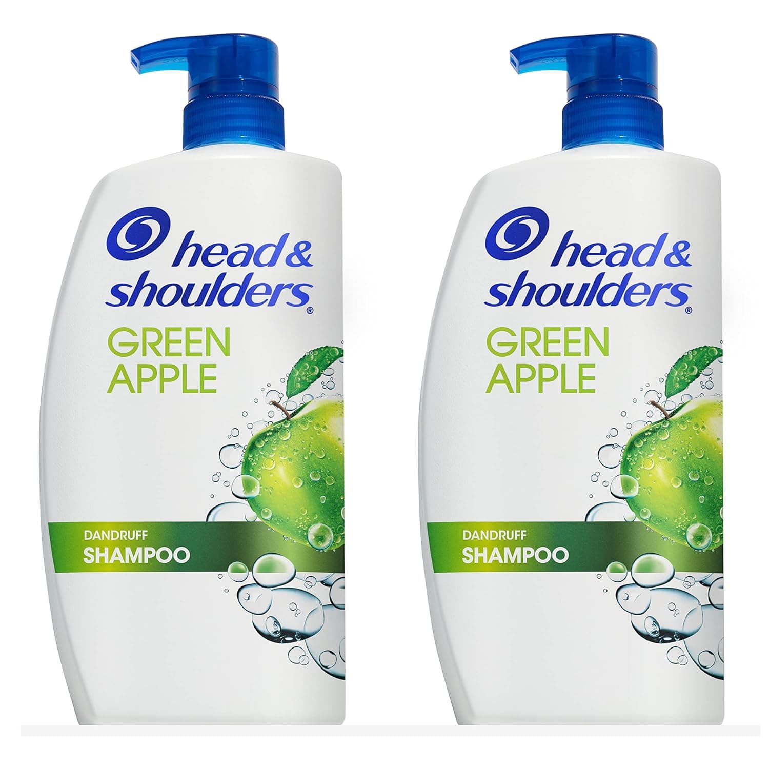 Head and Shoulders Shampoo, Anti Dandruff Treatment and Scalp Care, Green Apple, 32.1 fl oz, Twin Pack