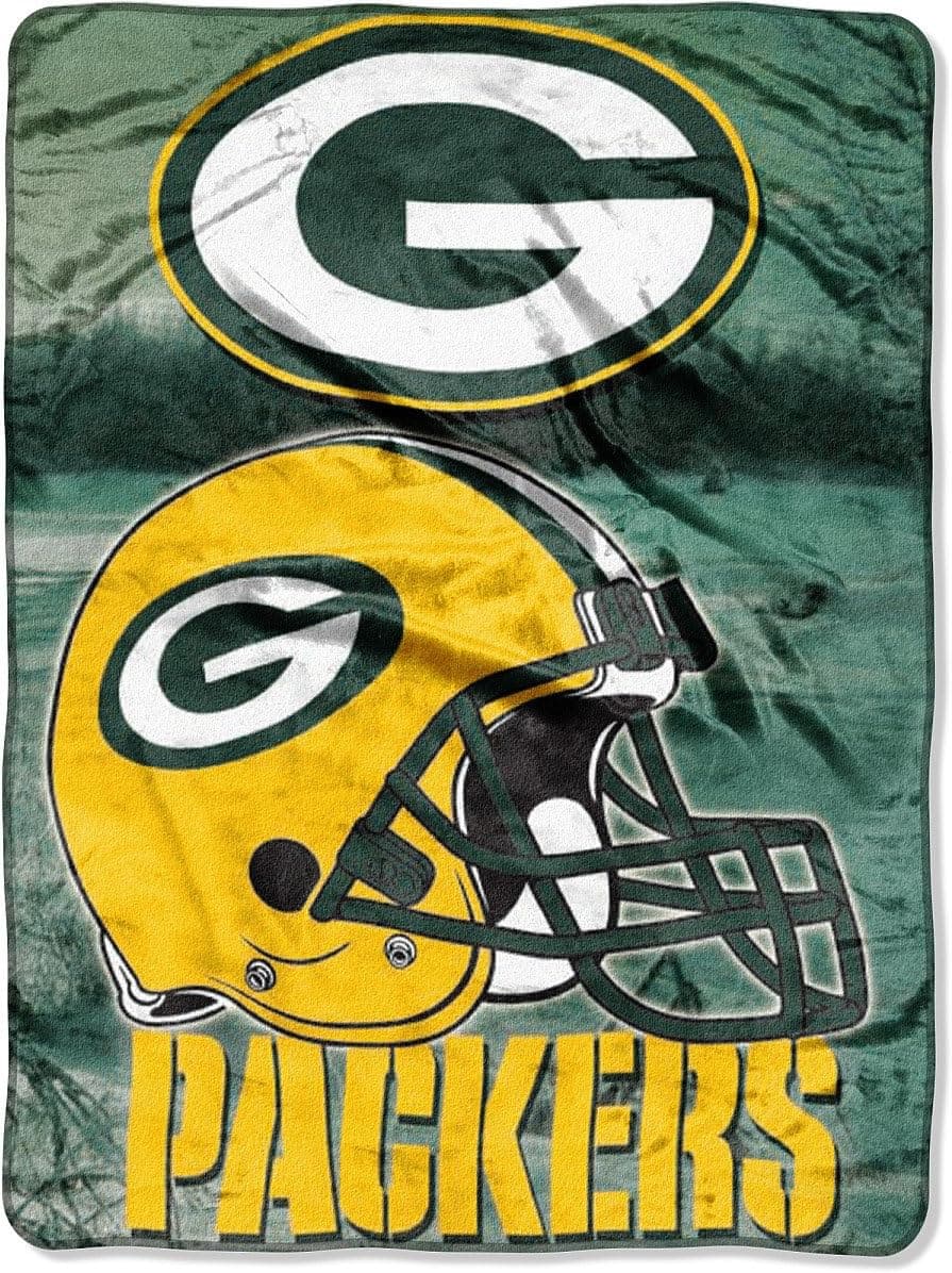 Northwest Green Bay Packers 60"x80" Royal Plush Raschel Aggression Design Blanket