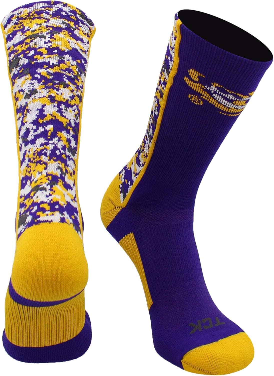 LSU Tigers Digital Camo Crew Socks