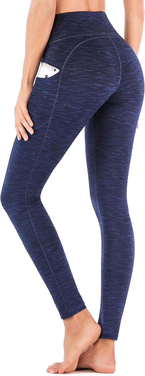 IUGA High Waist Yoga Pants with Pockets, Tummy Control, Workout Pants for Women 11 Way Stretch Yoga Leggings with Pockets