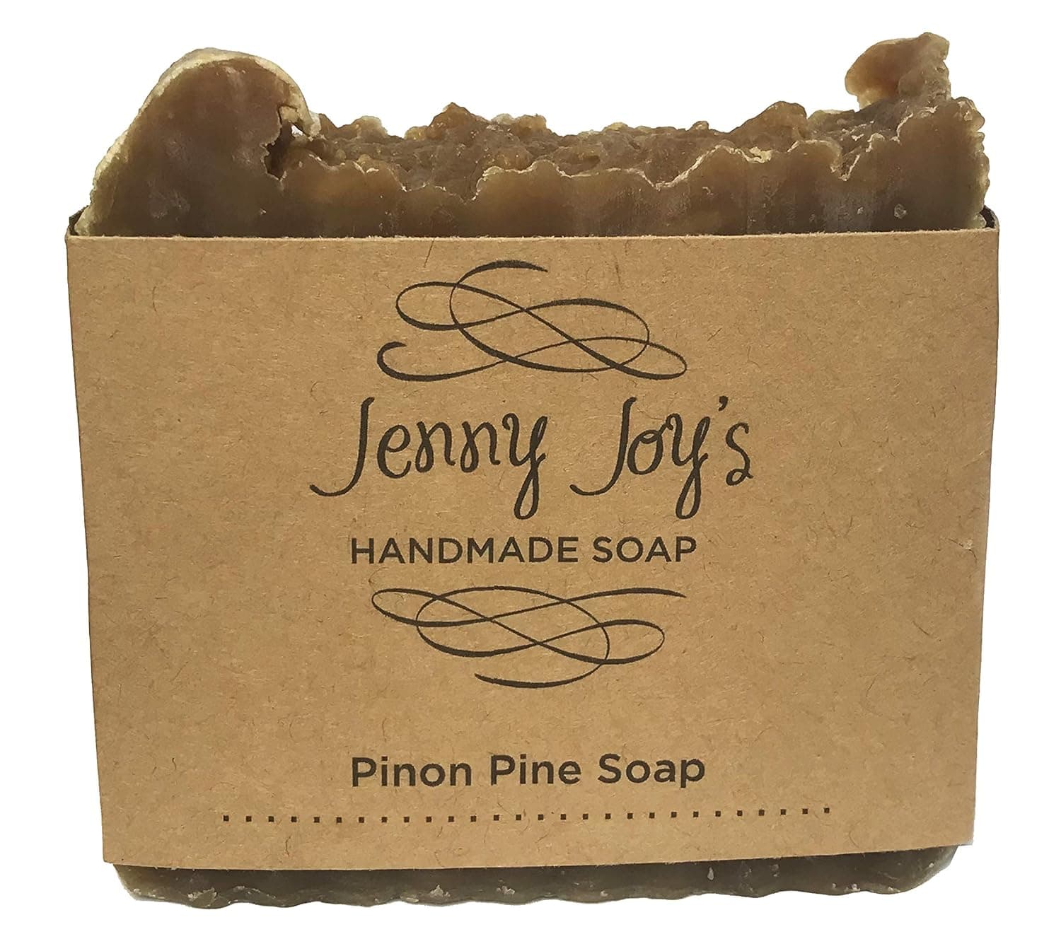Jenny Joy's Pine Tar Soap for Men & Women, Organic Soap Bar, with Natural Woodsy Scent, Good for Moisturizes & Heal Dry Skin, Handmade 5-6 oz with Pine Resin.