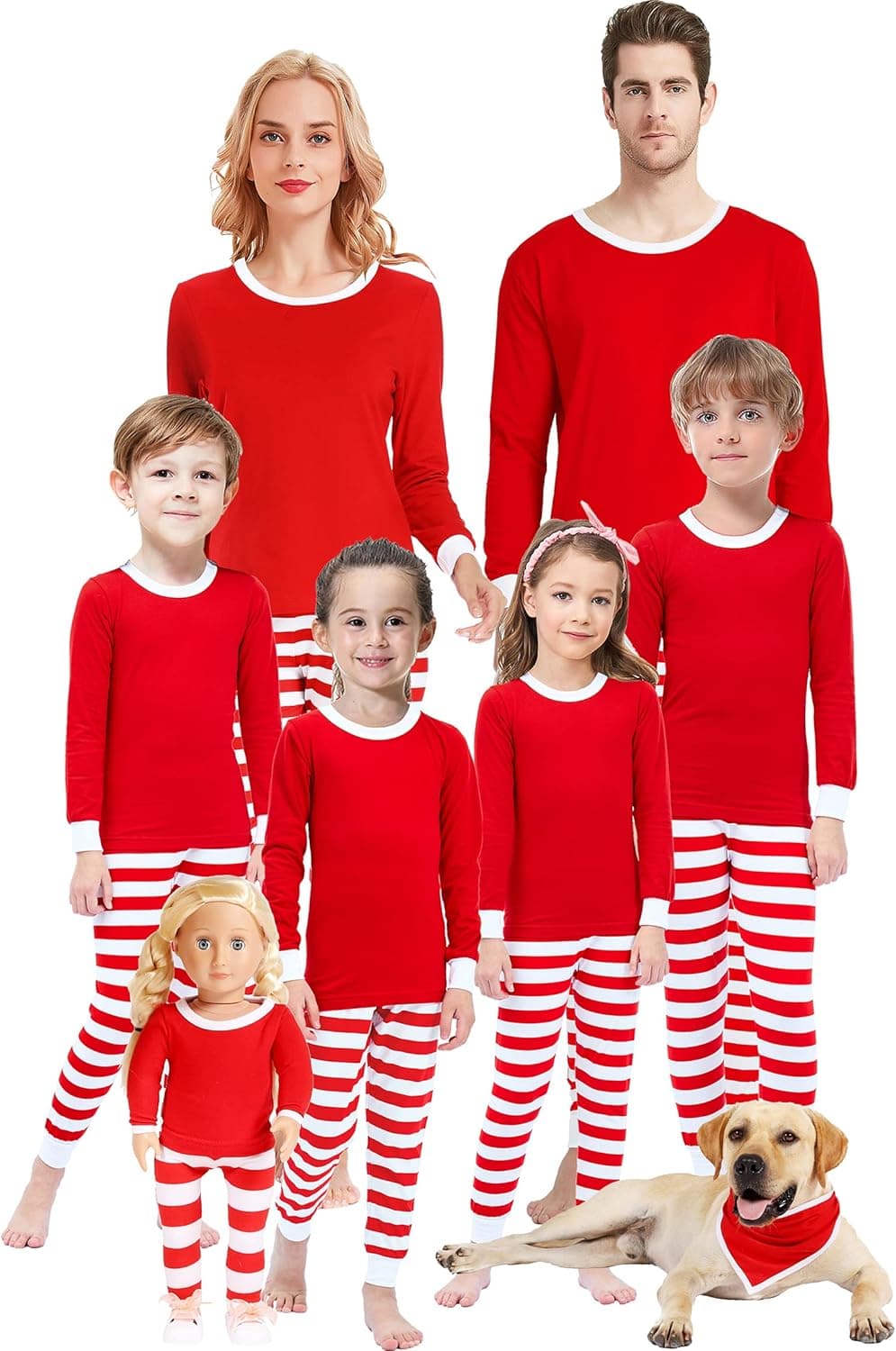 Family Matching Christmas Pajams Women Men Xmas Pjs Holiday Cotton Sleepwear Jammies Long Sleeve Pyjamas Clothes