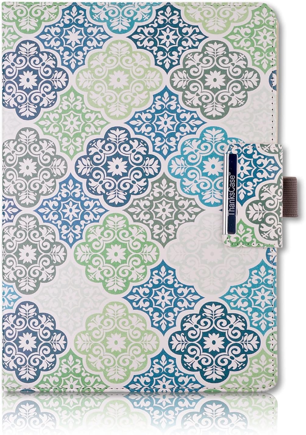 Thankscase Case Compatible with iPad Pro 12.9 2015/2017 Release, Rotating Case Stand Cover with Pencil Holder, Wallet Pocket, Hand Strap, Great Pattern (Morrious 1)