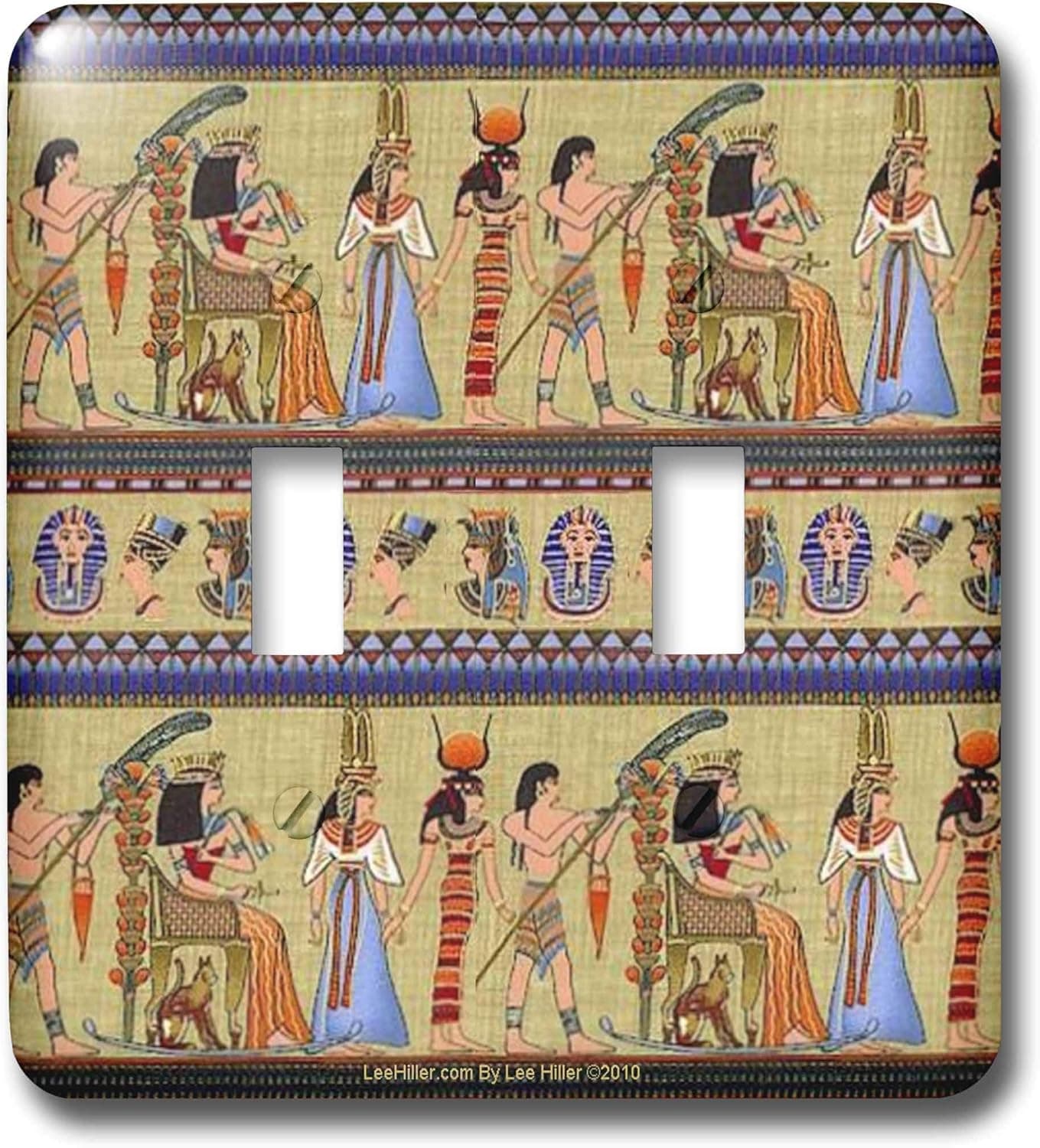 3dRose lsp_4937_2 Egyptian Hieroglyphics Double Toggle Switch