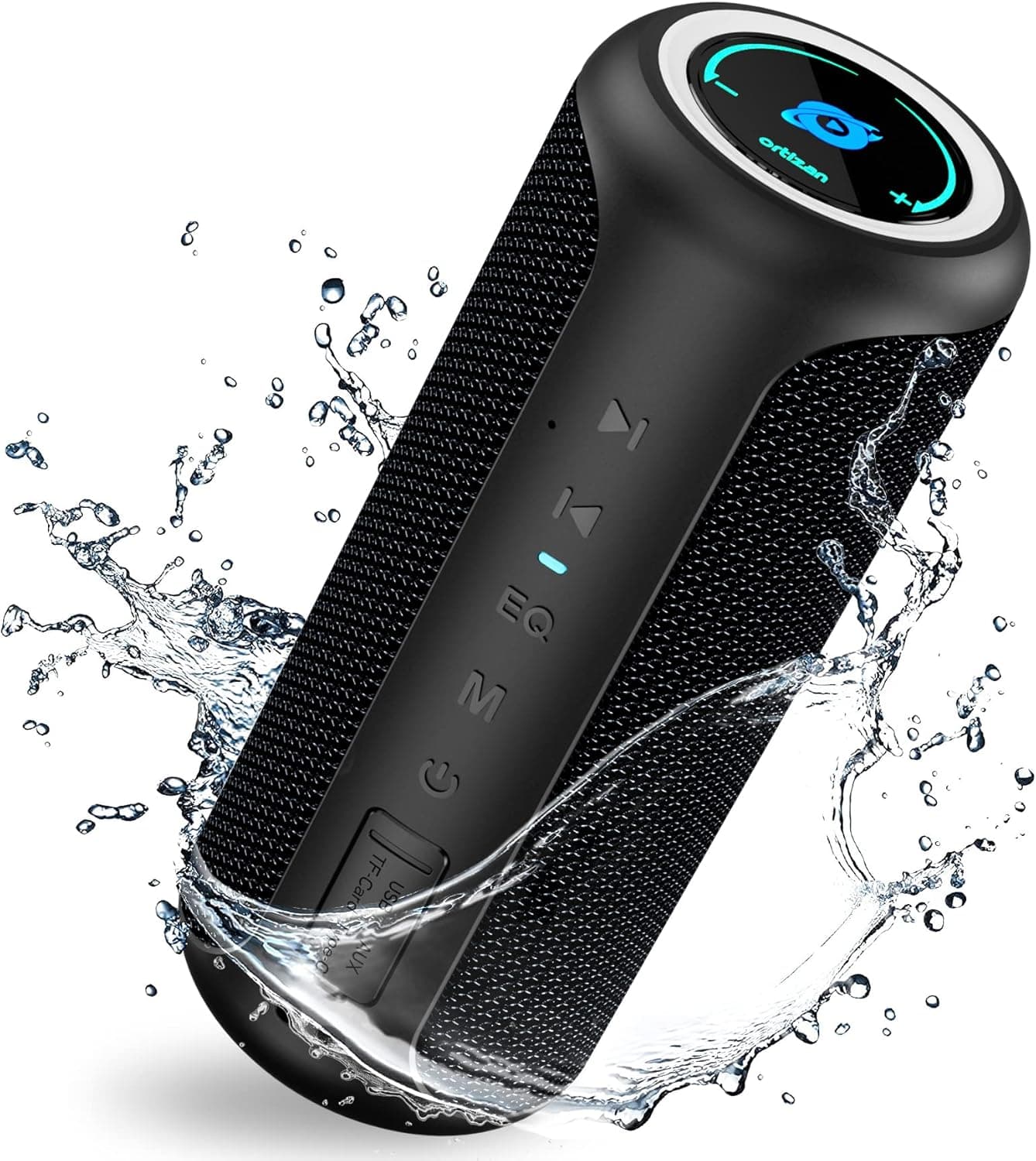 Ortizan Portable Bluetooth Speaker, 40W Loud Stereo Sound, IPX7 Waterproof Bluetooth Speakers with Bluetooth 5.0, Dual Pairing, 15H Playtime, Power Bank Function for Party