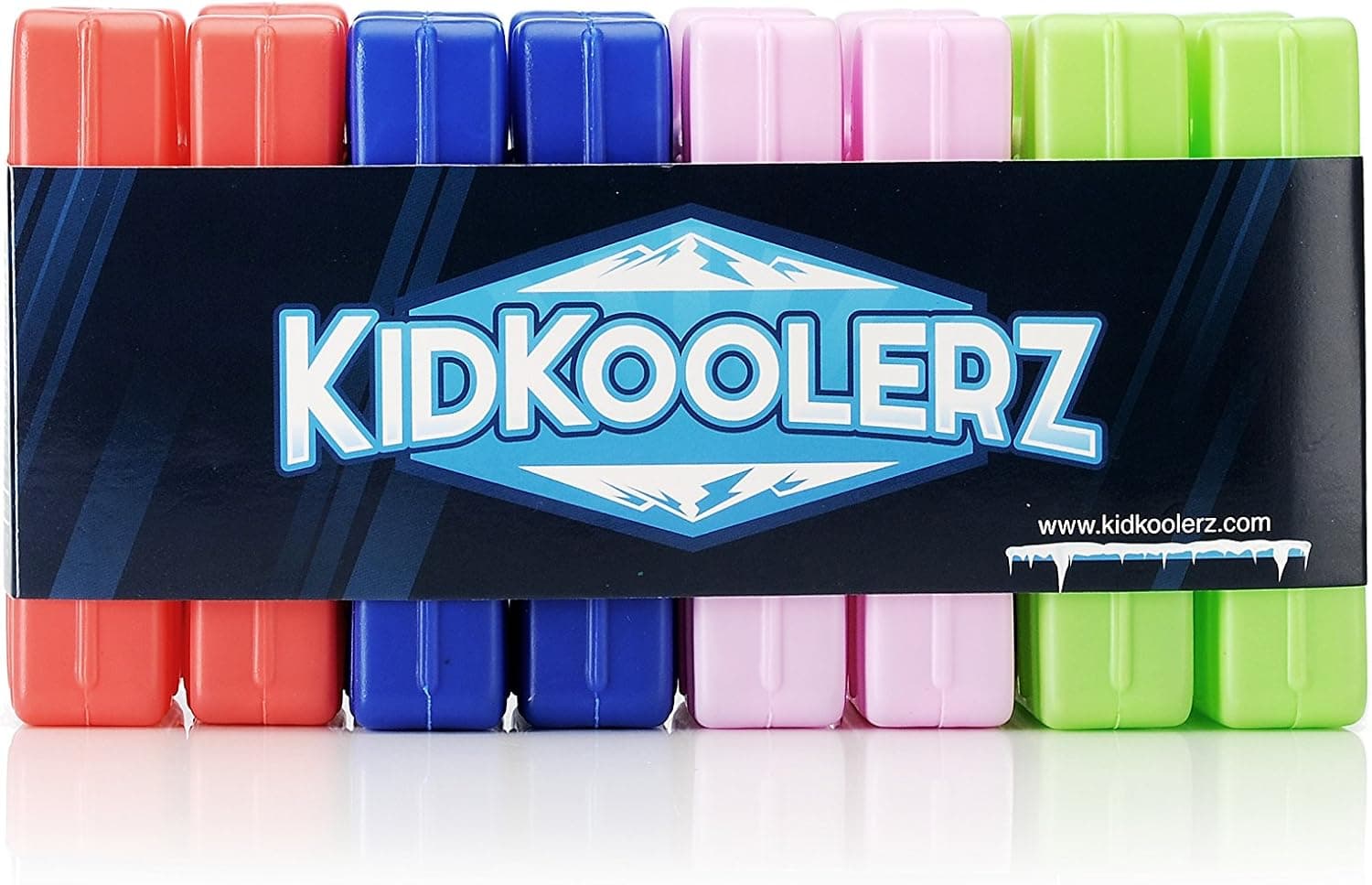 KidKoolerz Ice Packs (8 Count) - Cool Reusable Freezer Ice Pack - Keeps Food Cold & Fresh - A Compact Ice Pack for Lunch Boxes, Food Containers, Coolers, or Insulated Lunch Bags