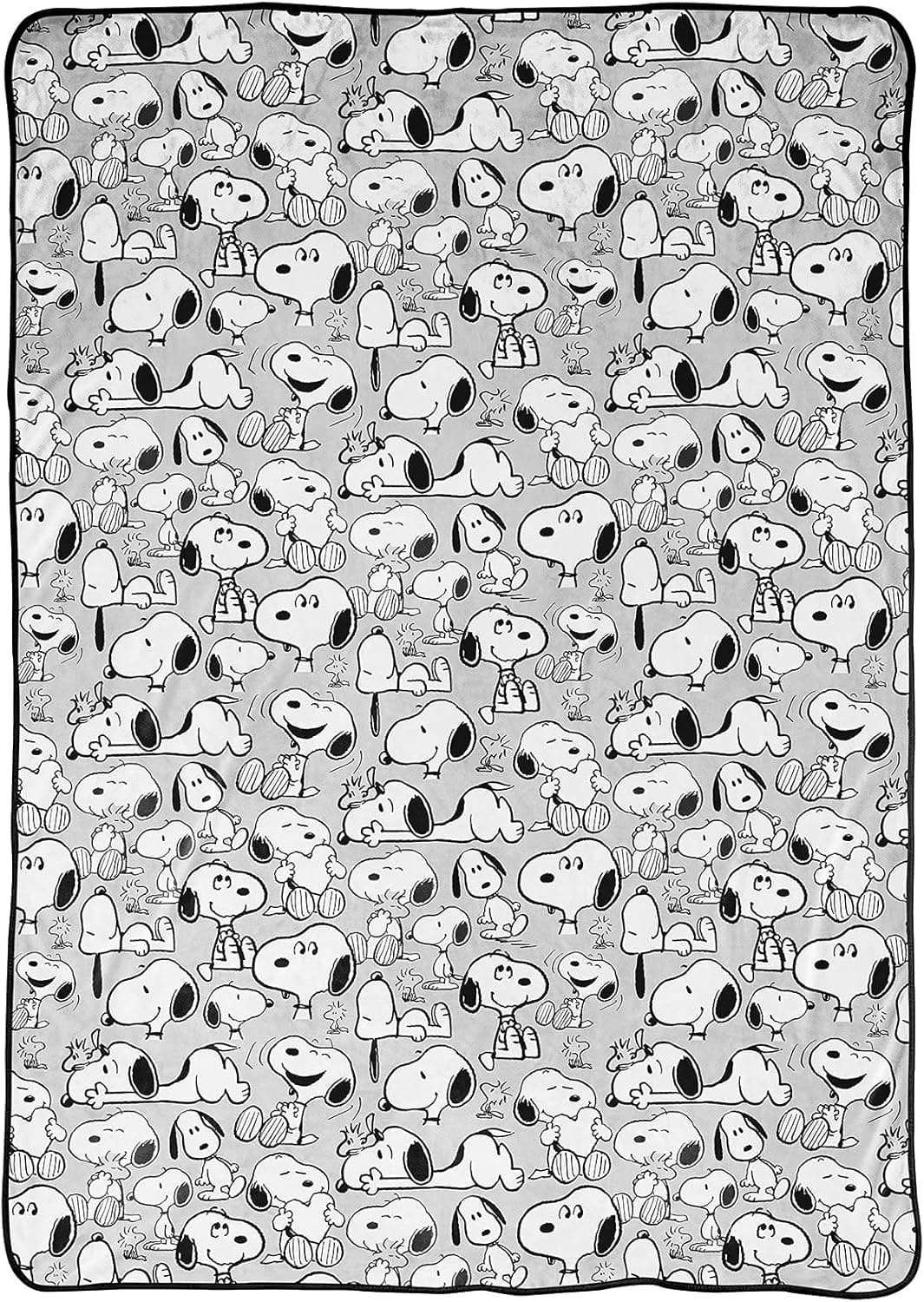 Jay Franco Peanuts Layin Around Blanket - Bedding Measures 60 x 90 inches - Fade Resistant Super Soft Fleece (Official Peanuts Product)