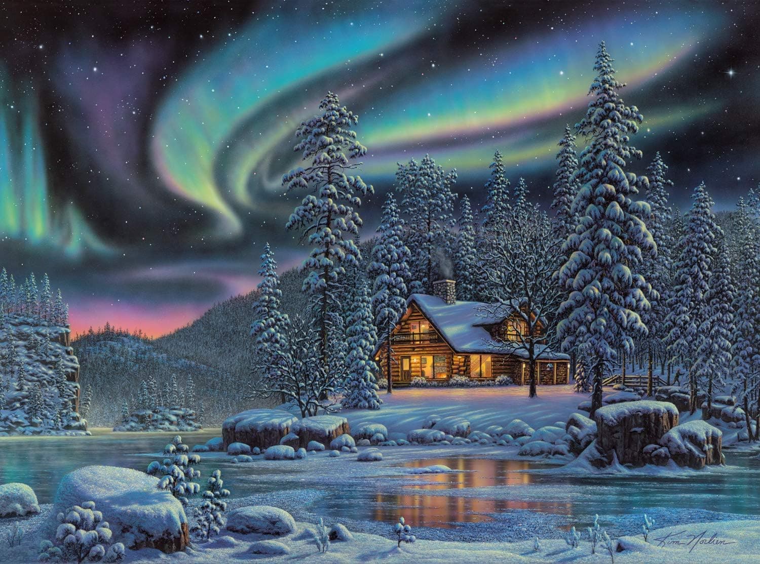 Buffalo Games - Kim Norlien - Aurora Bliss - 1000 Piece Jigsaw Puzzle