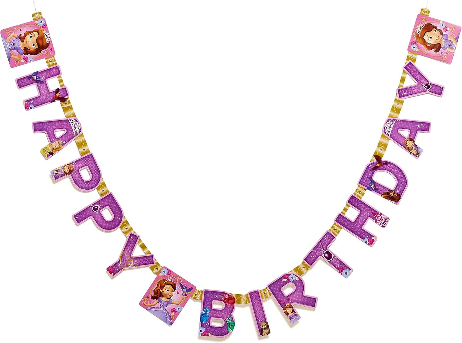 Sofia the First Birthday Party Banner, Party Supplies