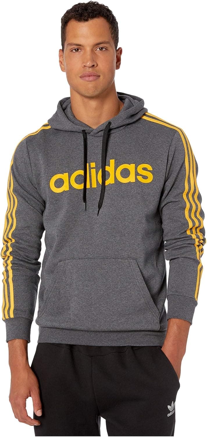 adidas Men's Essentials 3-Stripes Pullover Hoodie