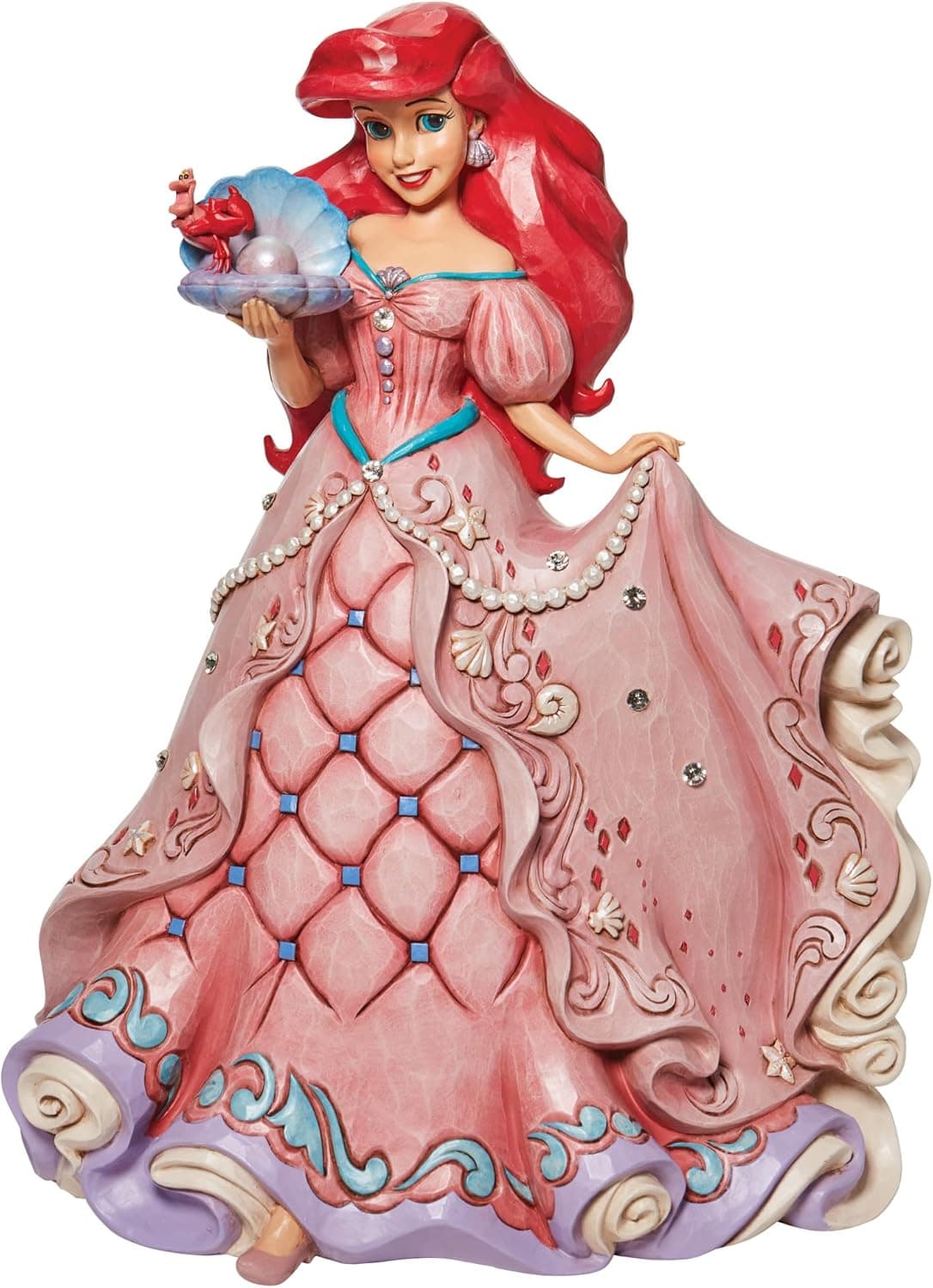 Enesco Jim Shore Disney Traditions The Little Mermaid Enchanted Princess Ariel Deluxe Figurine, 15.75 Inch, Multicolor