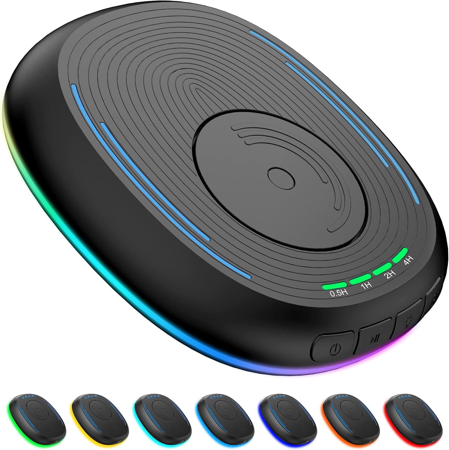VKAROOD Mouse Jiggler Undetectable Mouse Mover Device with Timer, ON/Off Switch, Breathing Light Mouse Wiggler for Prevent Computer Laptop Screen Sleep (Black)