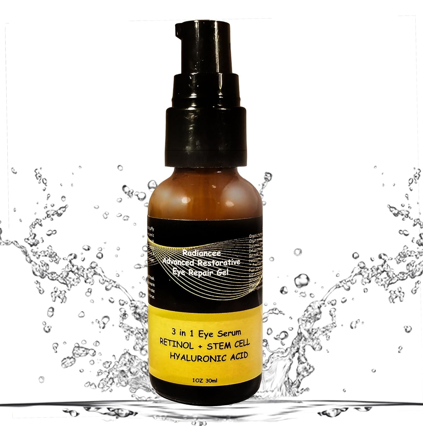 Retinol Serum 2.0 % with Hyaluronic Acid and Stem cells for Eyes Face and Neck - Best Gift for You - 1 oz