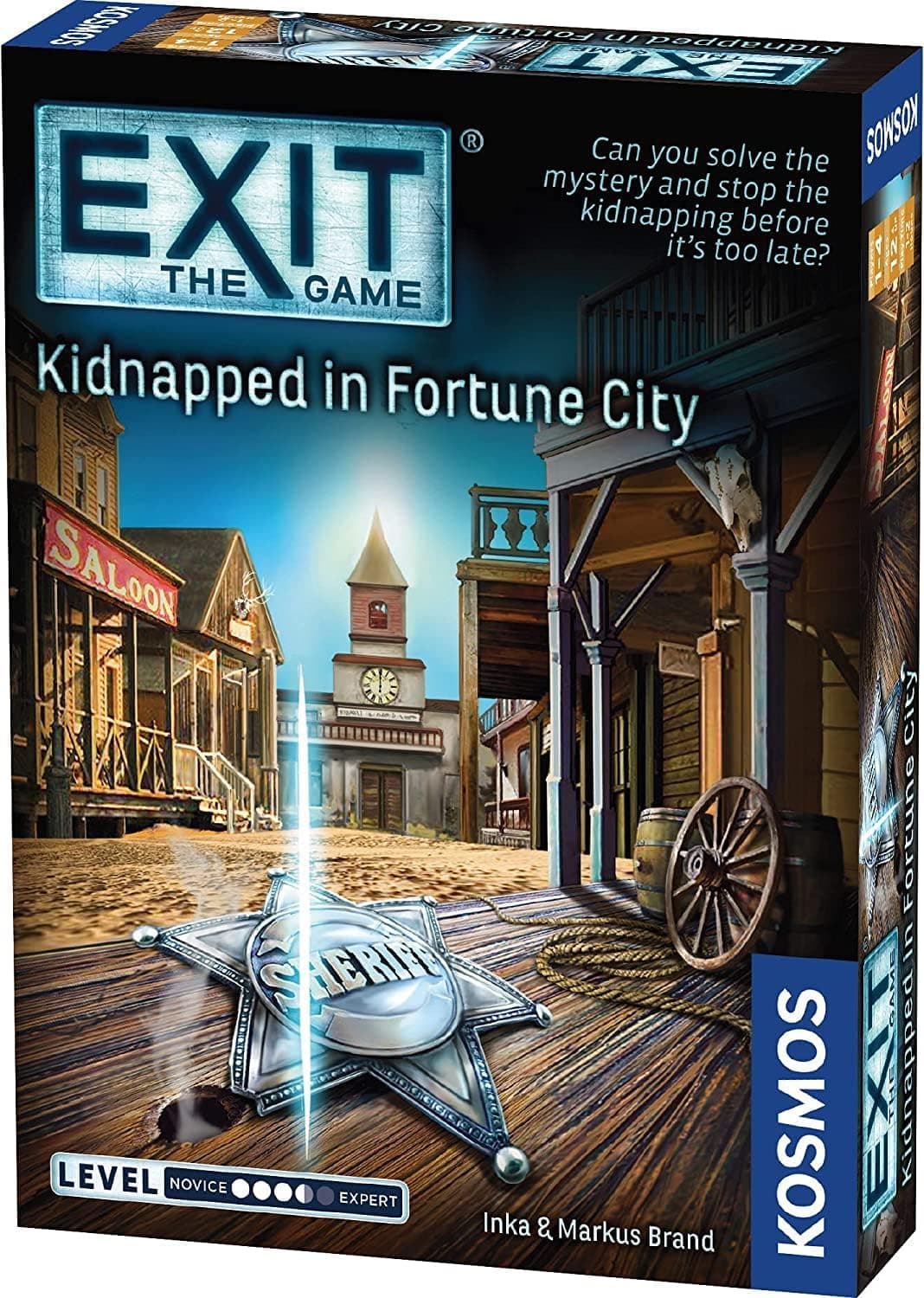 Exit: Kidnapped in Fortune City| Exit: The Game - A Kosmos Game | Family-Friendly, Card-Based at-Home Escape Room Experience for 1 to 4 Players, Ages 12+