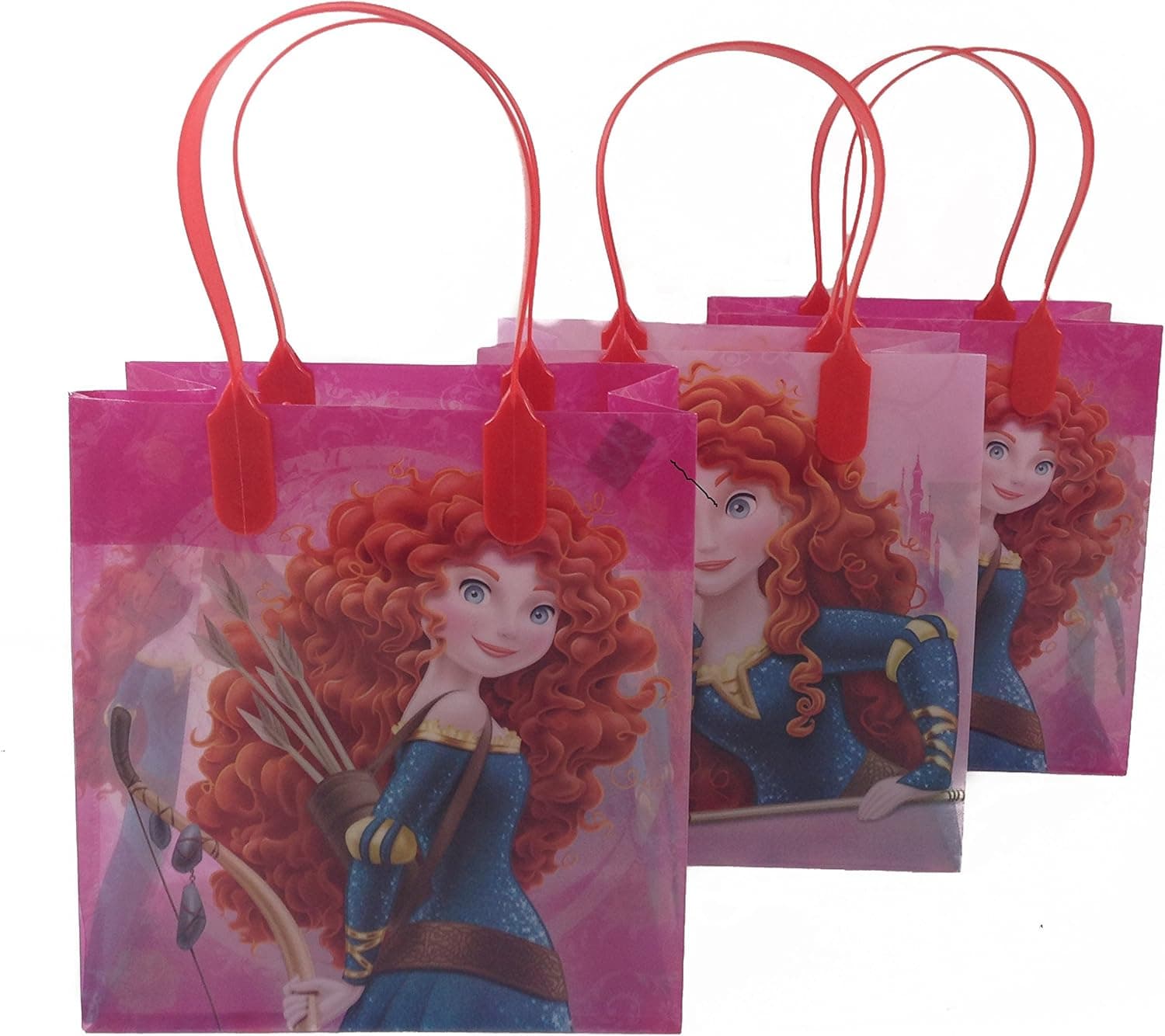 (12ct) Disney Nickelodeon Marvel Birthday Goody Gift Loot Favor Bags Party Supplies (Brave)