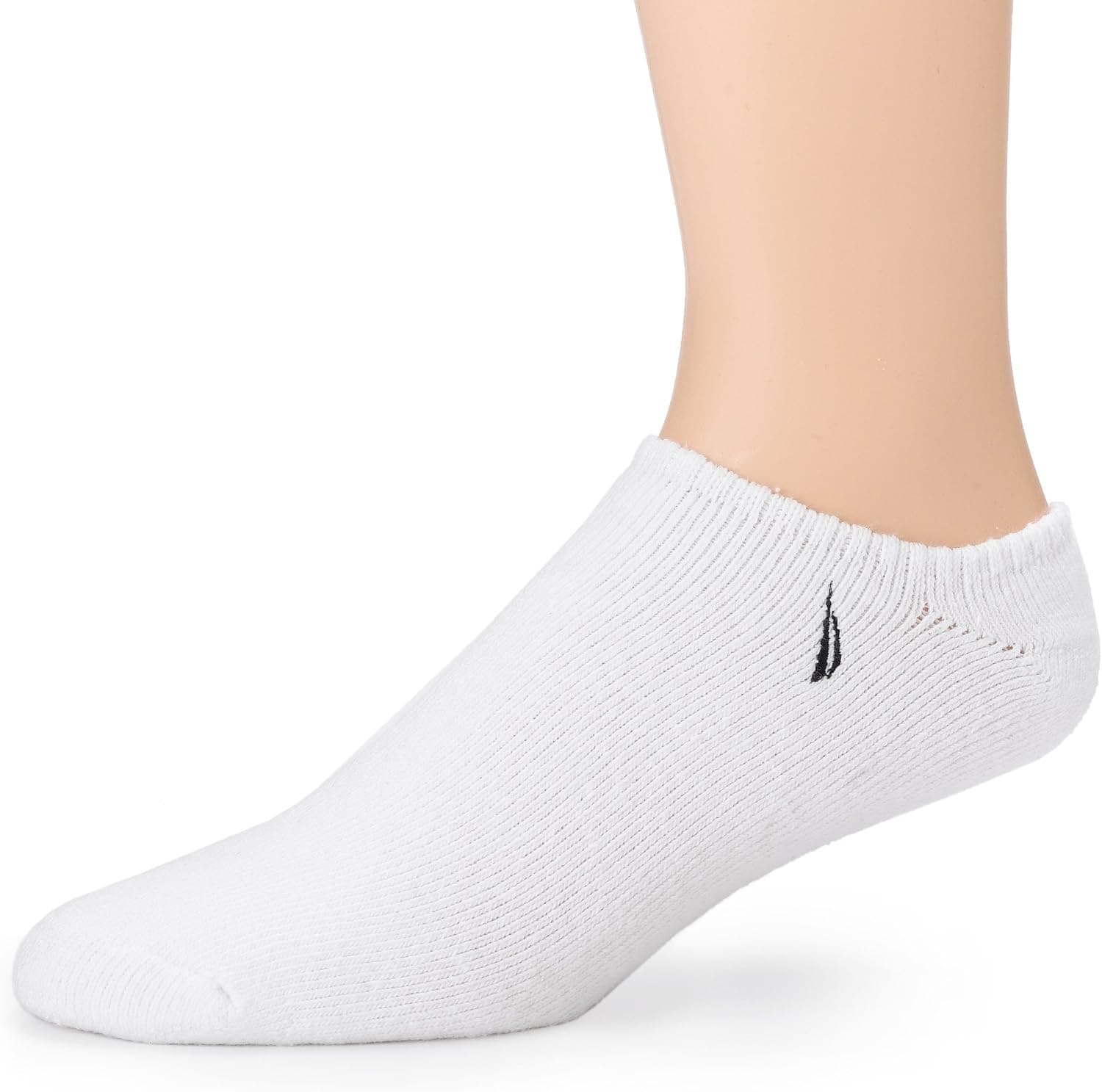 Nautica Men's 3 Pack Embroidered No Show Socks