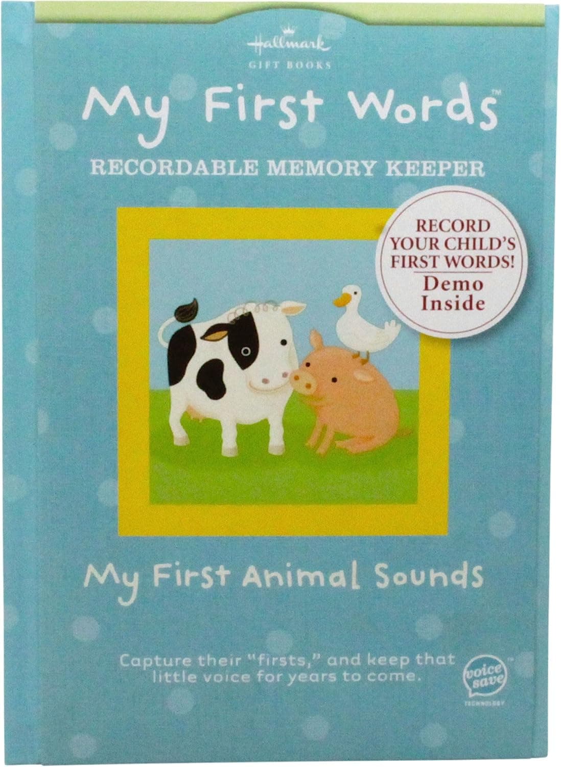 HALLMARK "My First Words" Recordable Memory Keeper - Animal Sounds