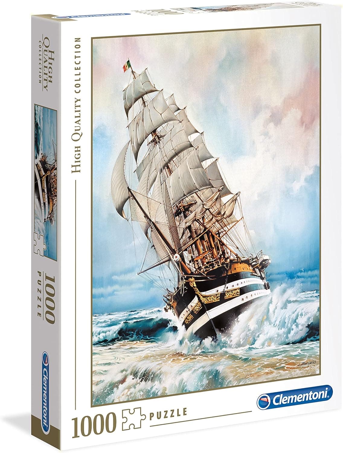 Clementoni 39415 Clementoni-39415-High Quality Collection-Amerigo Vespucci-1000 Pieces, Multi-Colour