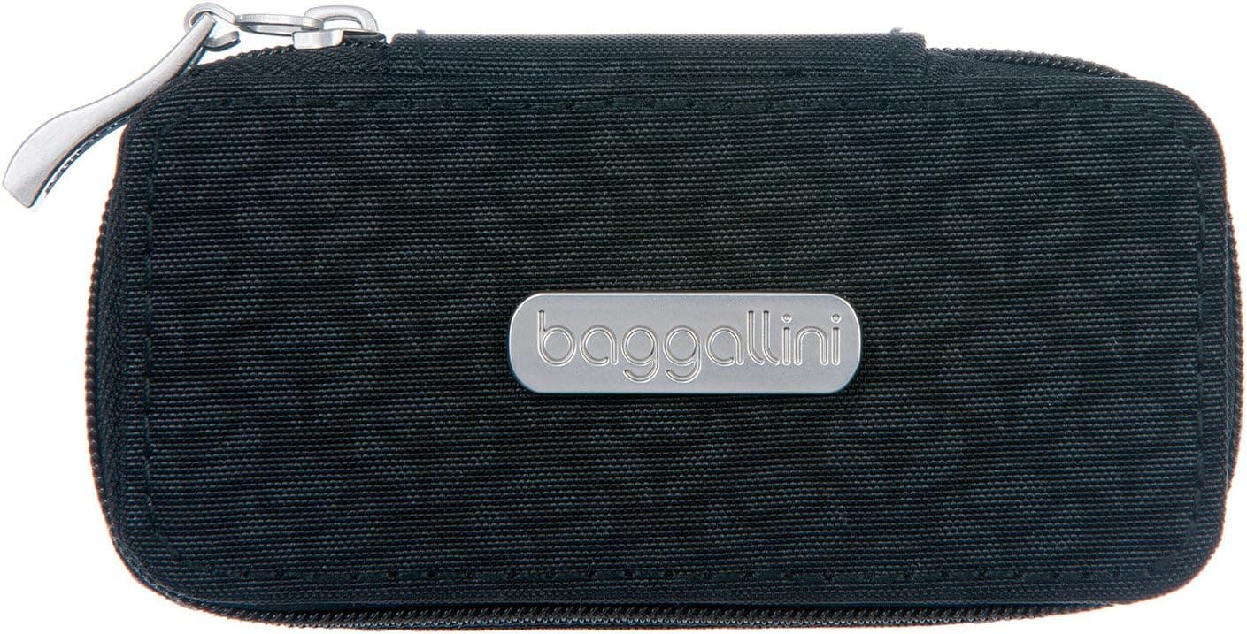 Baggallini Chelsea Lipstick Case Embossed Blossom, Black, One Size