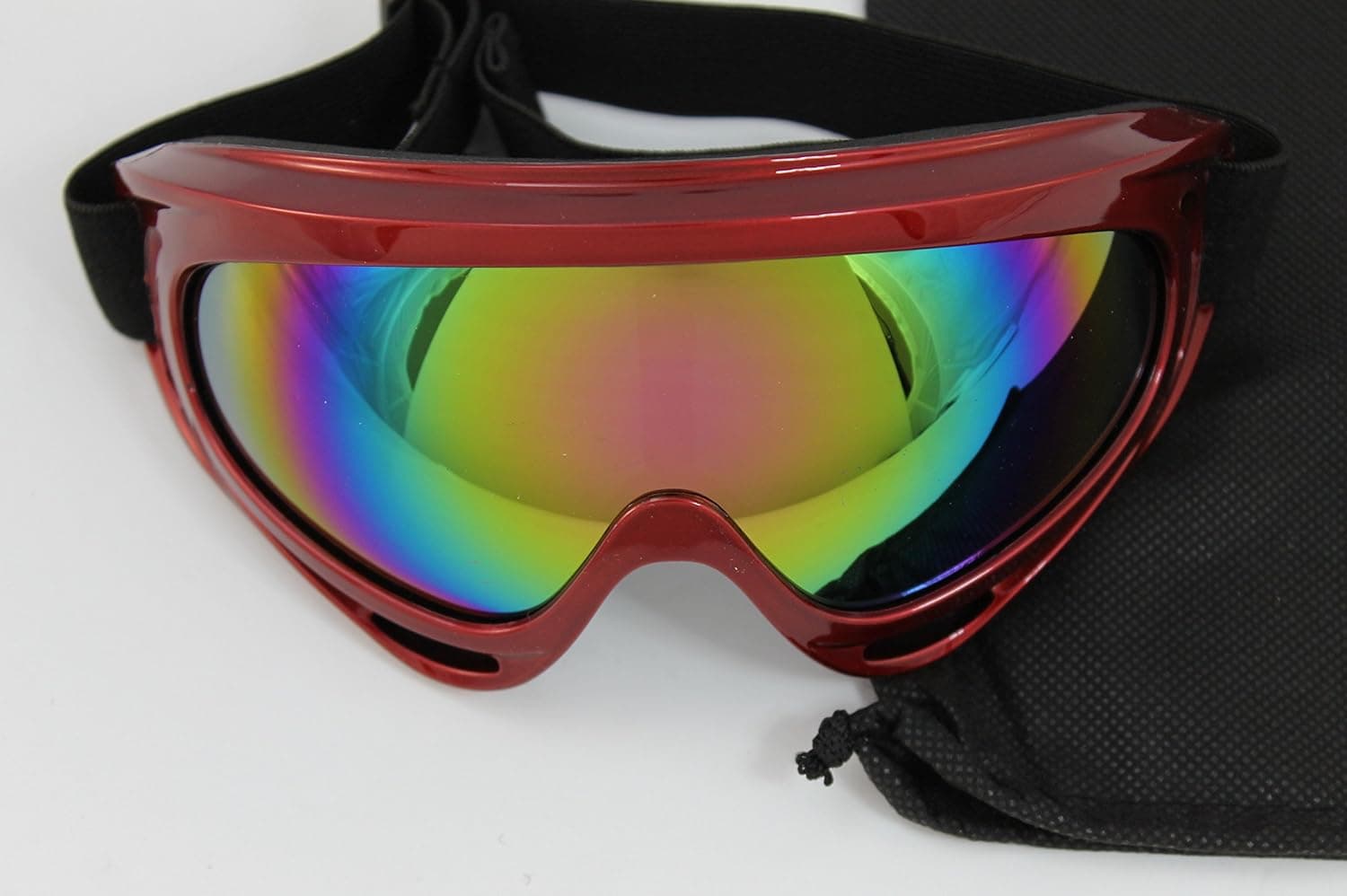 HighFlier Youth Motorcycle ATV Dirt Bike Racing SKI Goggles Color Lens Glasses 562 RED