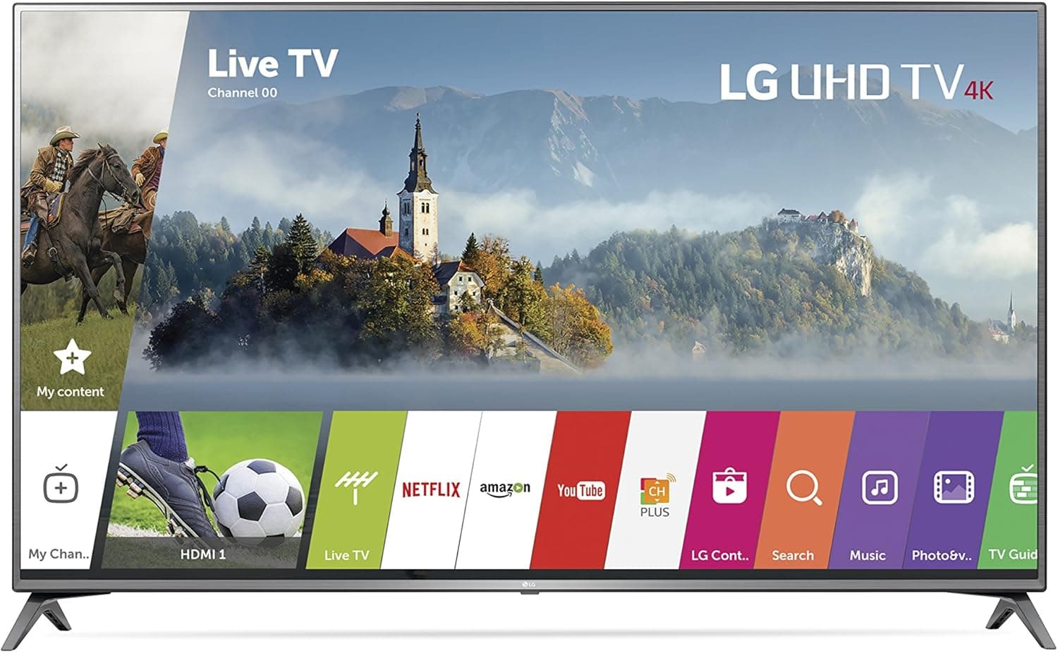 LG Electronics 75UJ6470 75-Inch 4K Ultra HD Smart LED TV (2017 Model)